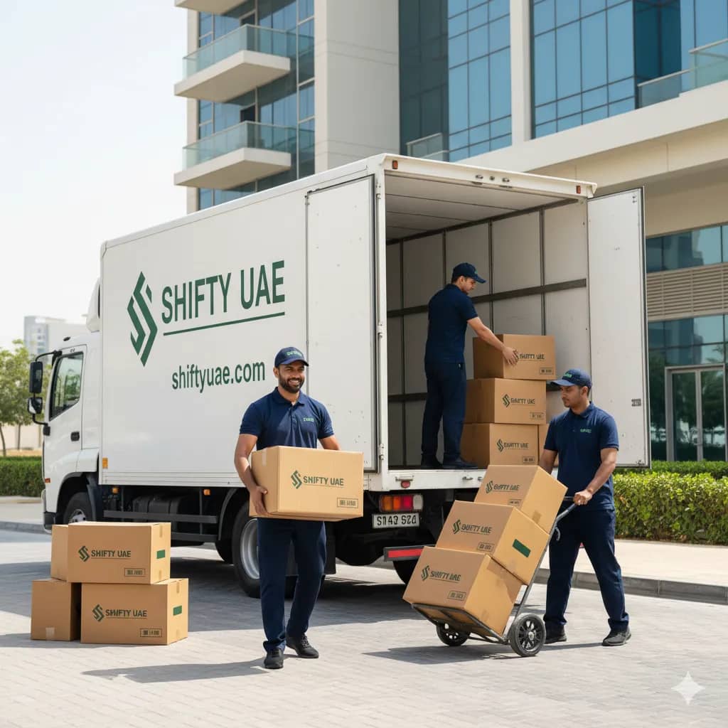 Professional movers packing and moving furniture in Dubai